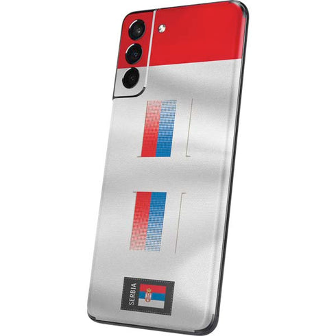 Serbia Soccer Flag Galaxy S21 Plus 5G Skin